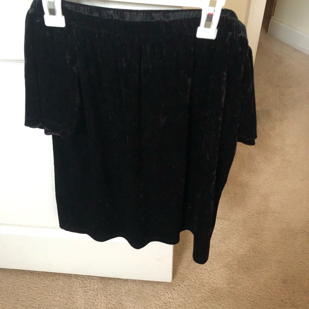 Off the Shoulder Velvet Top